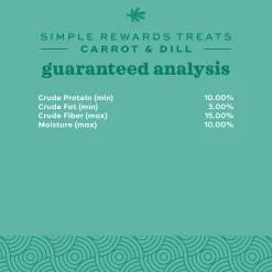 Simple Rewards Carrot & Dill Baked Small Animal Treats