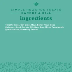 Simple Rewards Carrot & Dill Baked Small Animal Treats