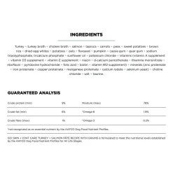 Skin + Coat Care Turkey + Salmon Pate Recipe Dog Food