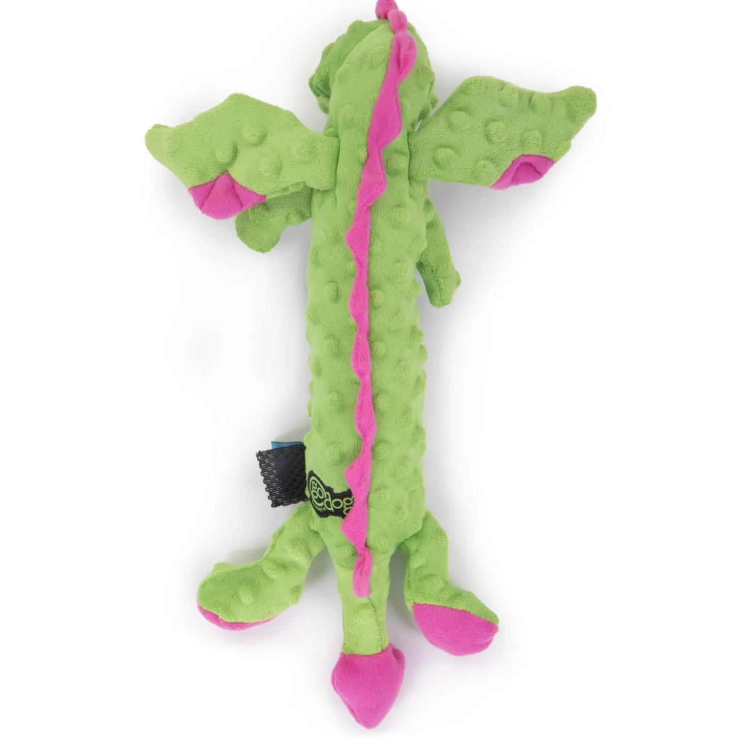 Skinny Green Dragon with Chew Guard Dog Toy