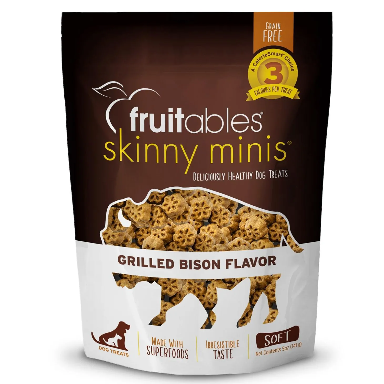 Skinny Minis Soft Grilled Bison Flavour Dog Treats