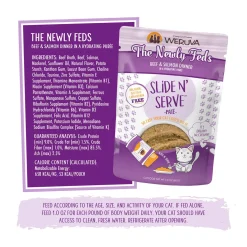Slide N' Serve Pate The Newly Feds Beef & Salmon Dinner Cat Food
