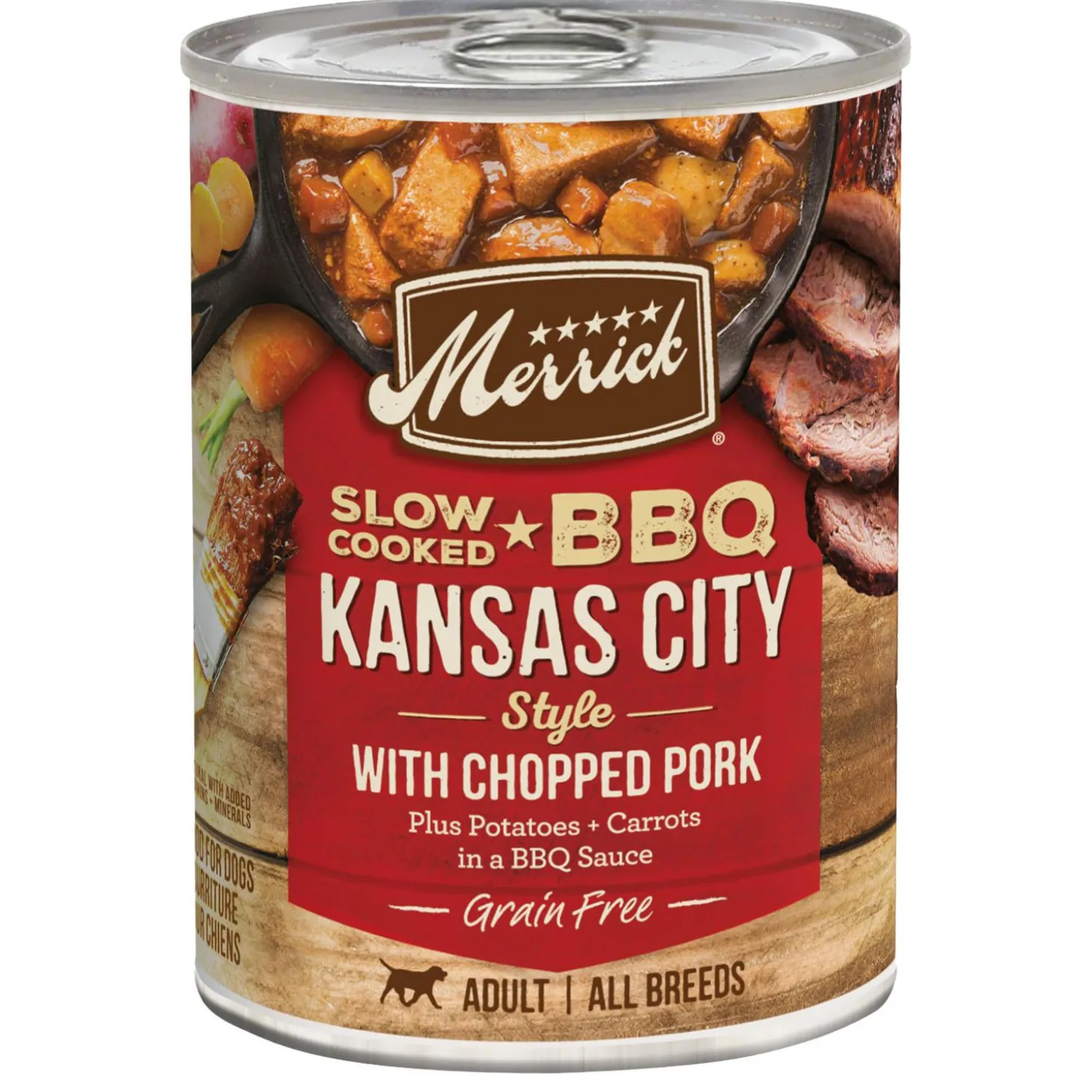 Slow Cooked BBQ Kansas City Style with Chopped Pork Adult Dog Food