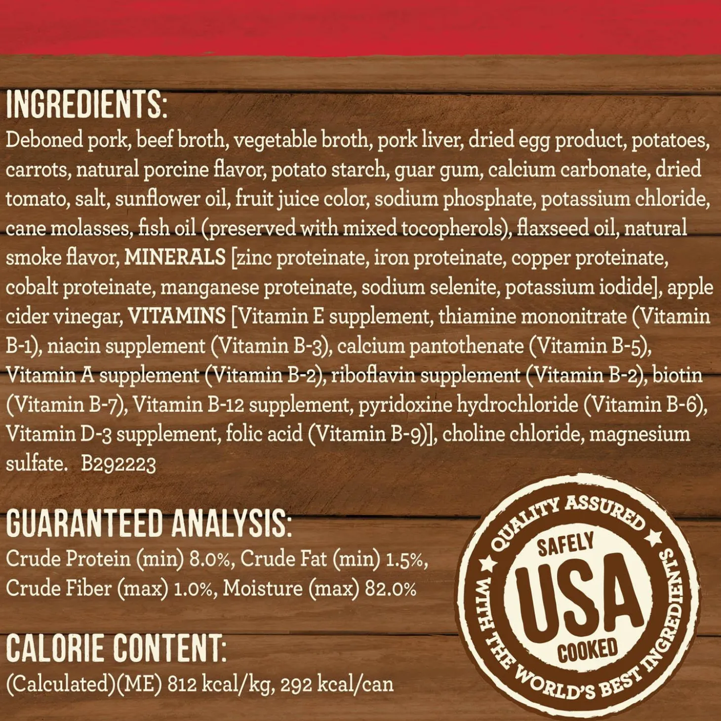 Slow Cooked BBQ Kansas City Style with Chopped Pork Adult Dog Food