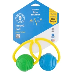 Small Looped Ball Green & Blue Dog Toy