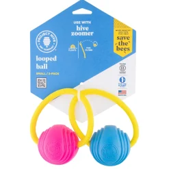 Small Looped Ball Pink & Blue Dog Toy