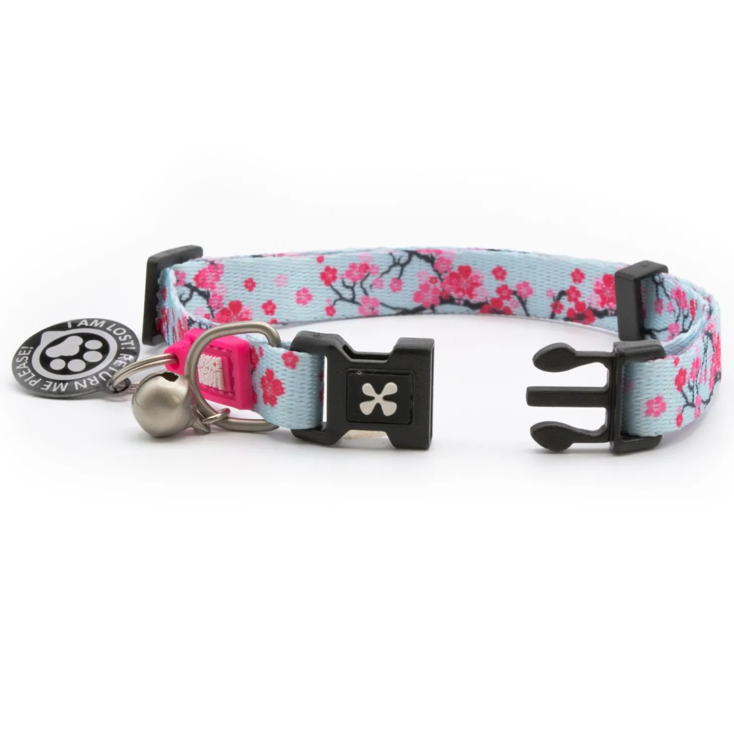 Smart ID Cherry Bloom Cat Collar