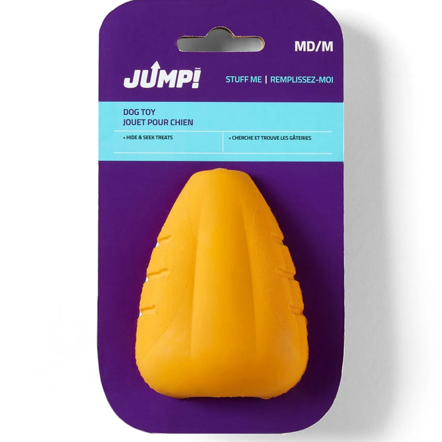 Smart Stuffablz Hide a Treat Orange Dog Toy