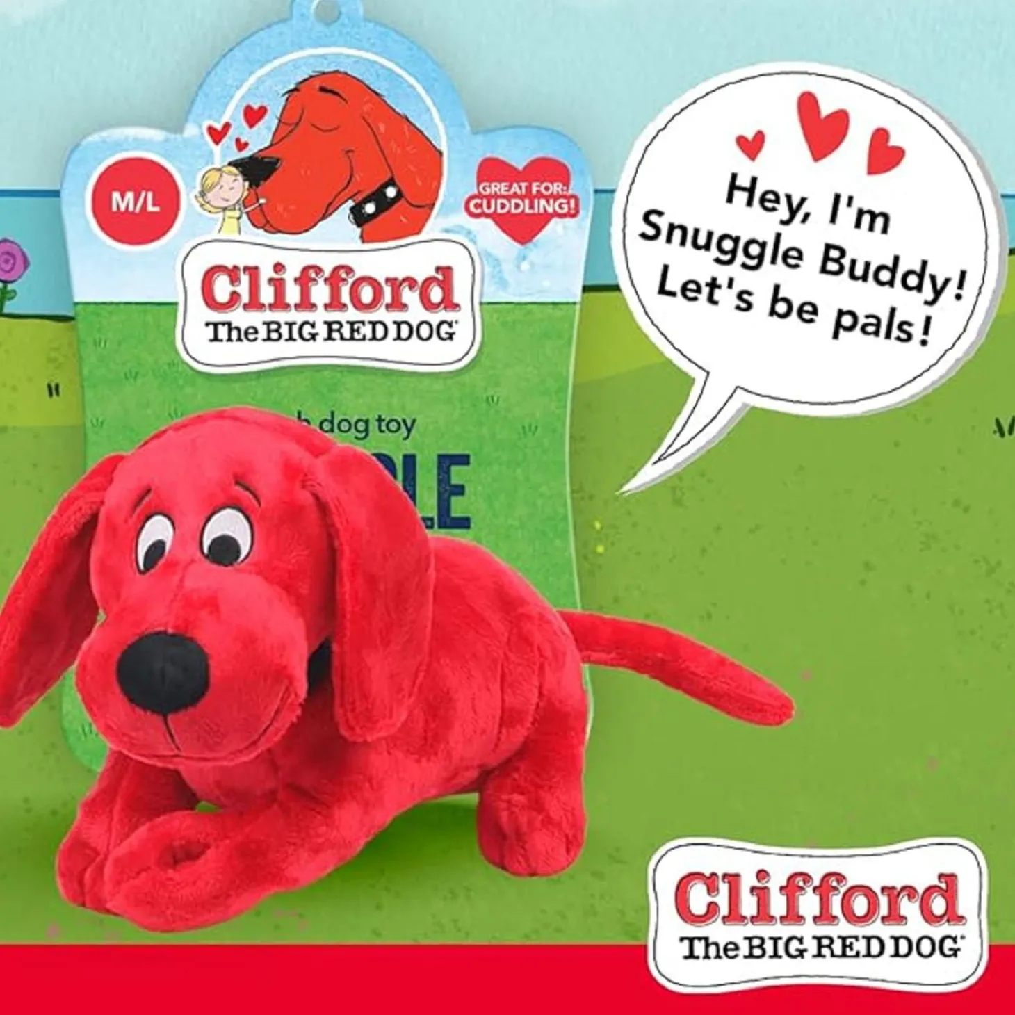 Snuggle Buddy Plush Dog Toy