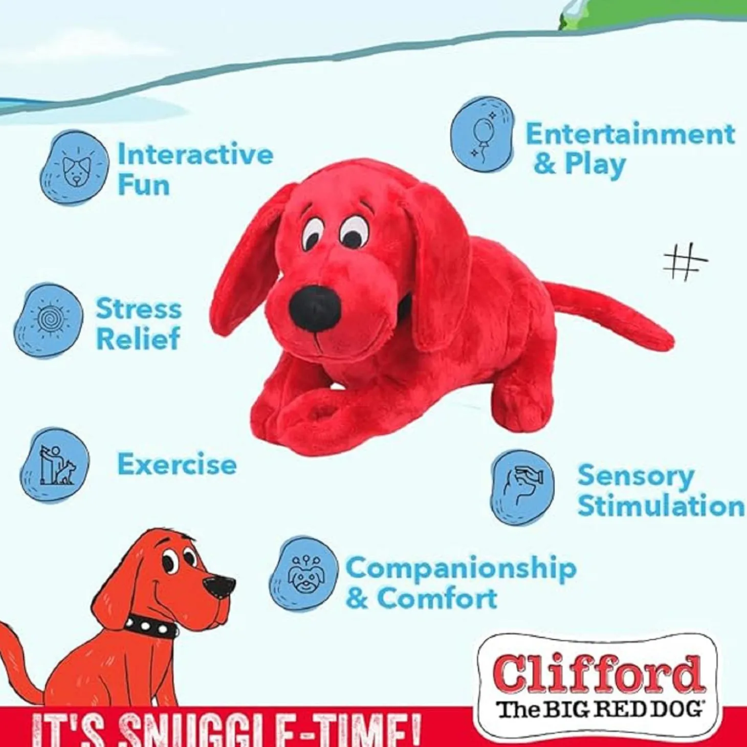 Snuggle Buddy Plush Dog Toy