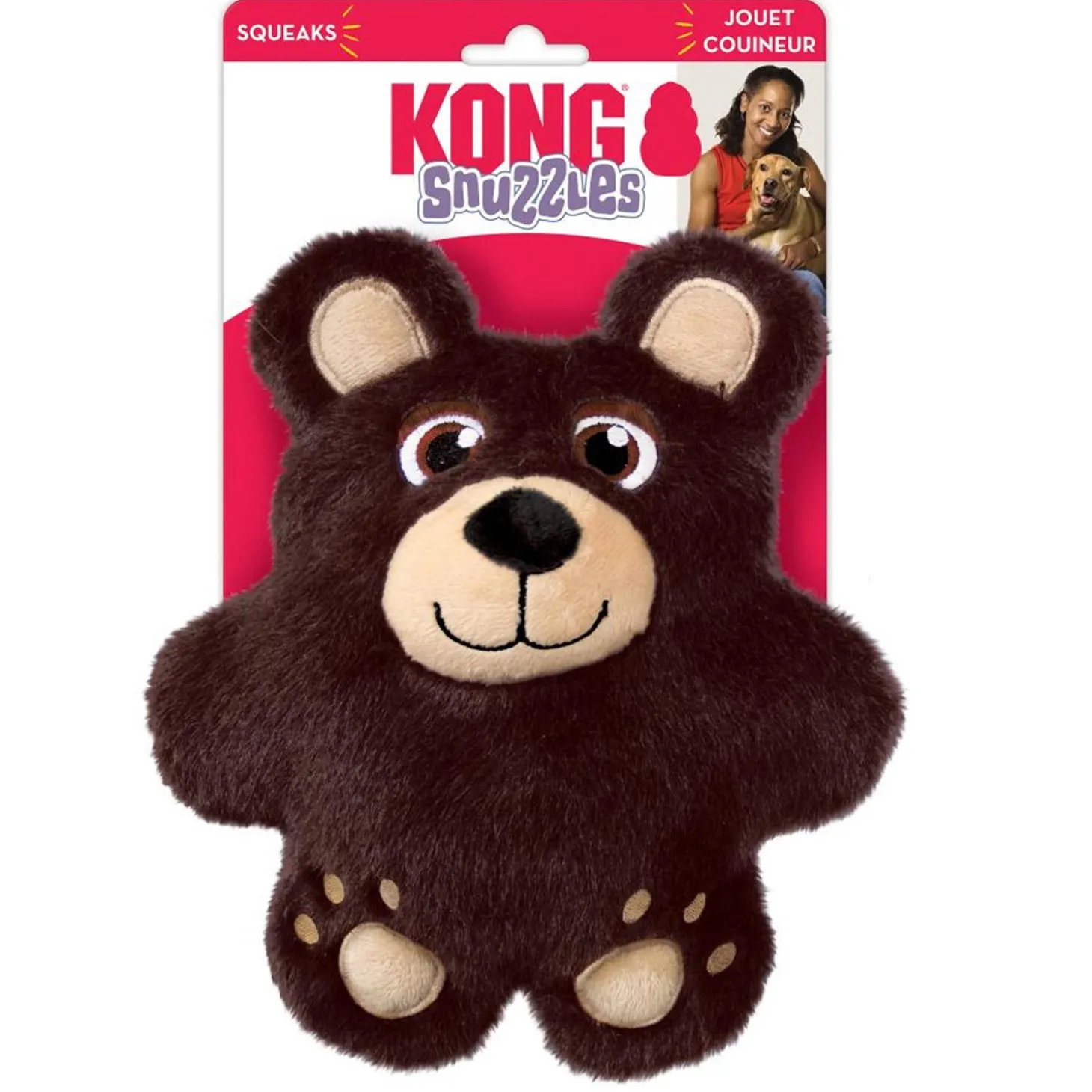 Snuzzles Bear Dog Toy