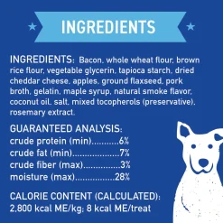 Soft Chews with Natural Bacon Cheese & Apples Dog Treats