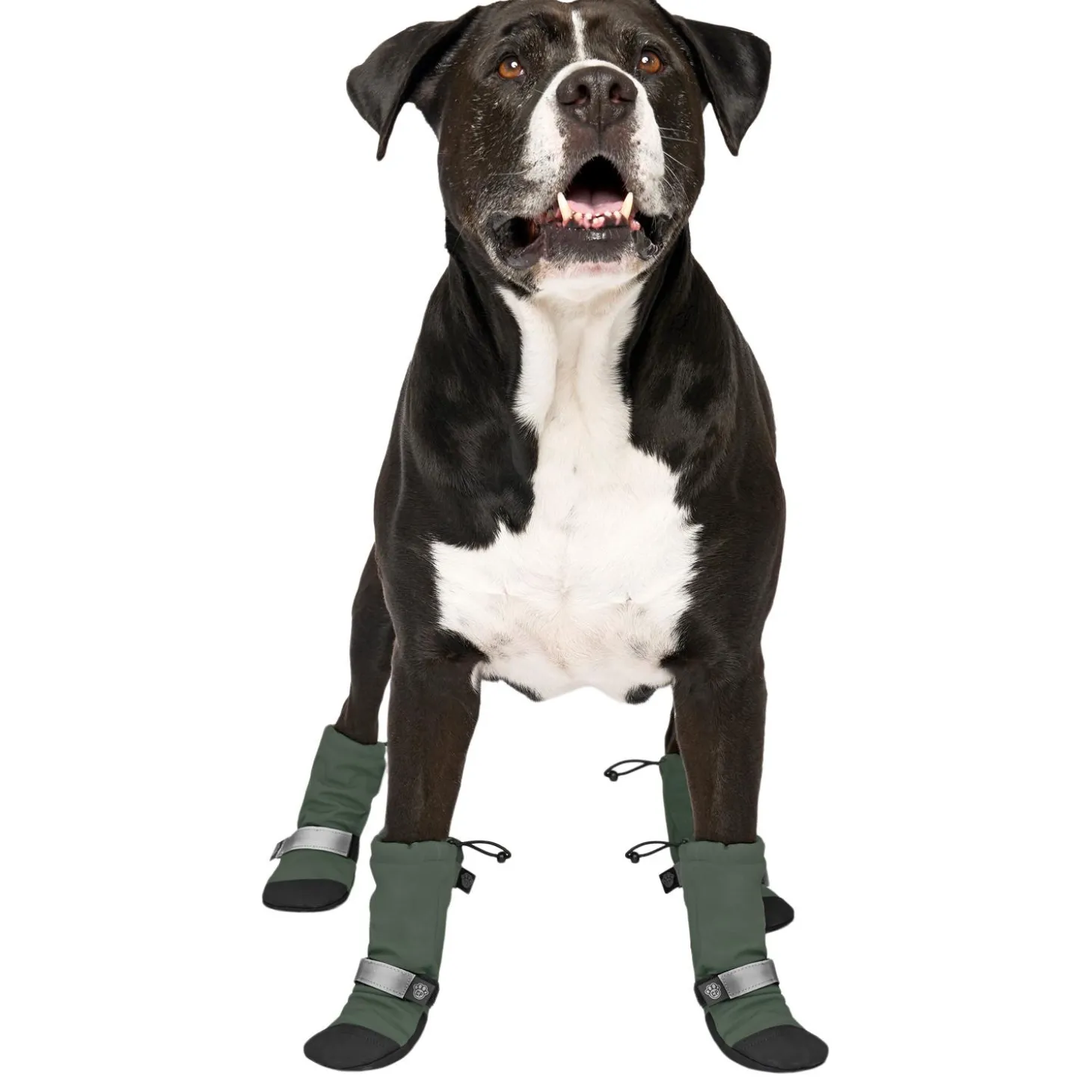 Soft Shield Army Green Dog Boots