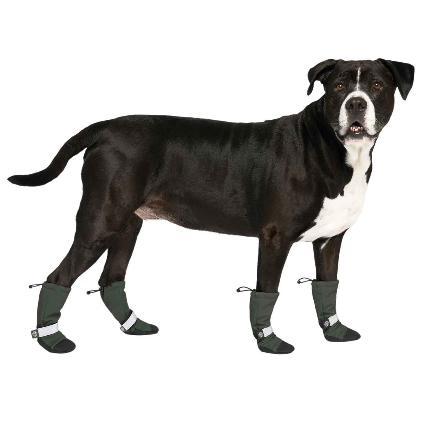 Soft Shield Army Green Dog Boots