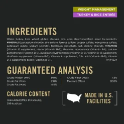 Specialized Weight Management Turkey & Rice Entree Adult Dog Food