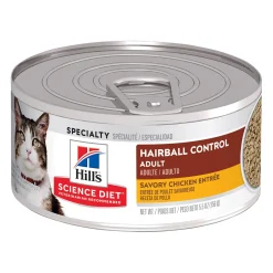 Specialty Hairball Control Savoury Chicken Entree Adult Cat Food