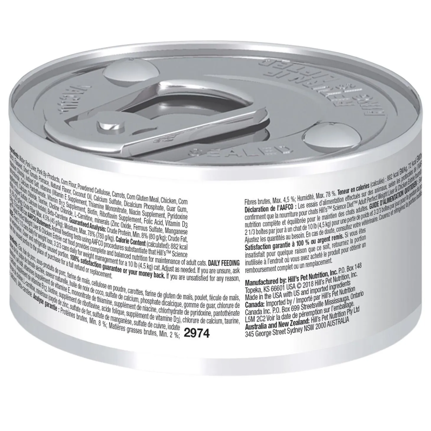 Specialty Perfect Weight Liver & Chicken Entree Adult Cat Food