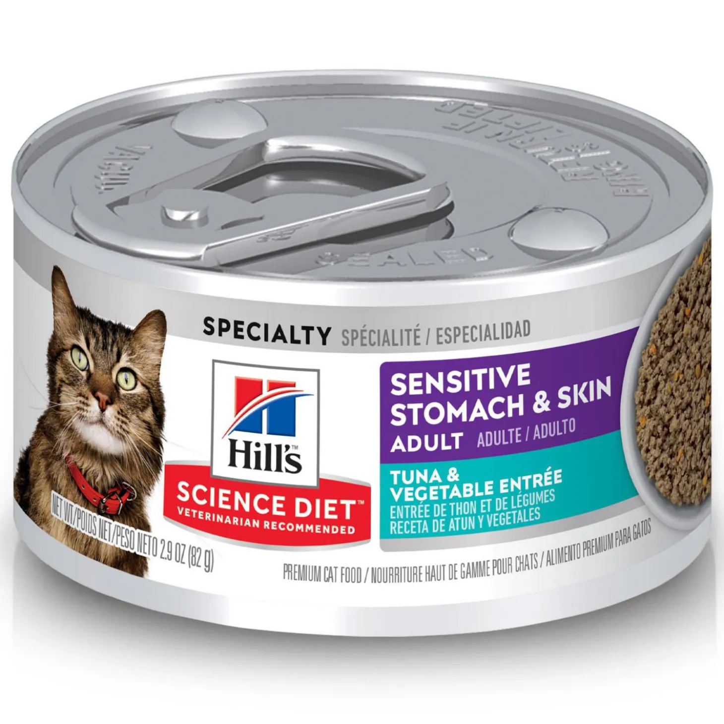 Specialty Sensitive Stomach & Skin Tuna & Vegetable Entree Adult Cat Food