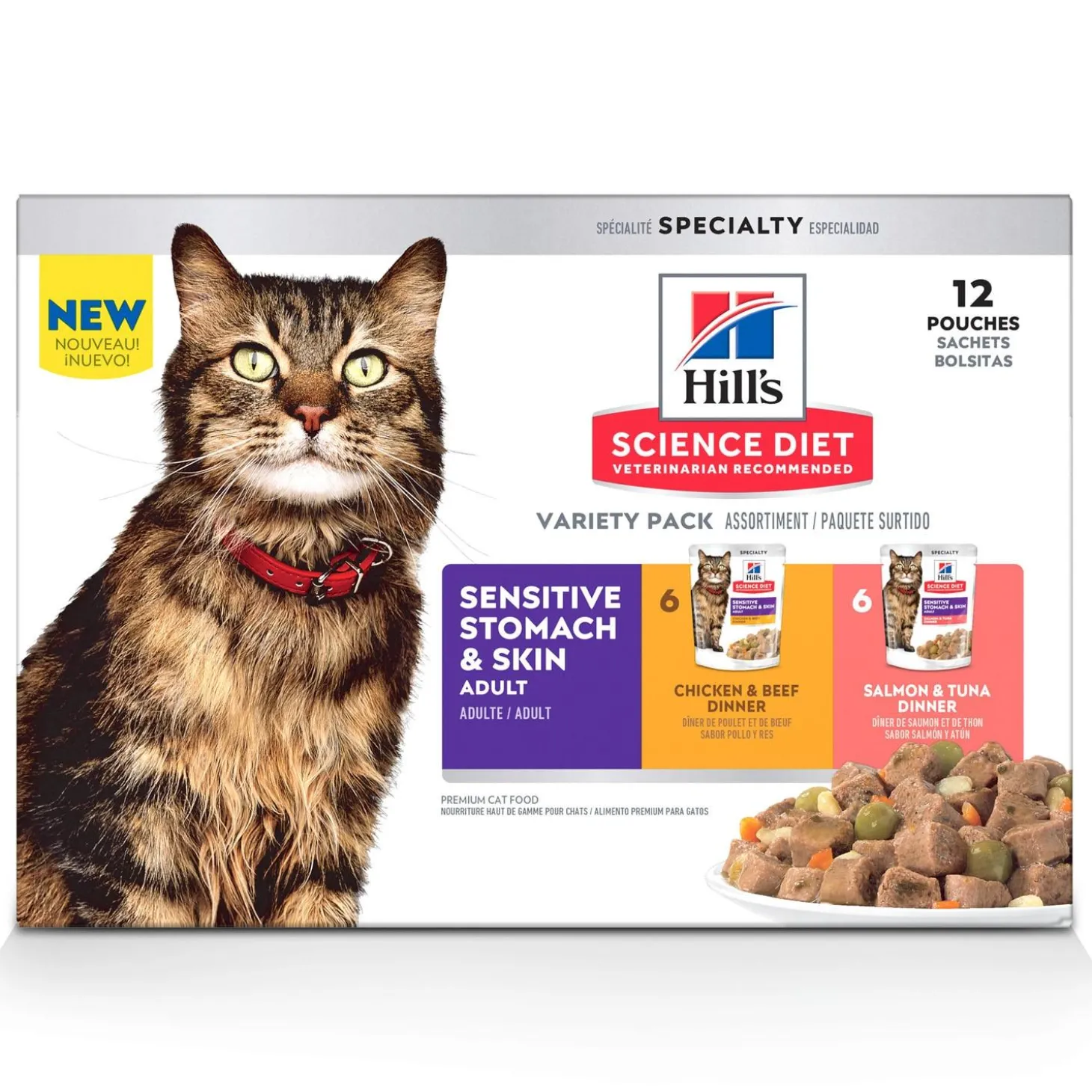 Specialty Sensitive Stomach & Skin Variety Pack Adult Cat Food