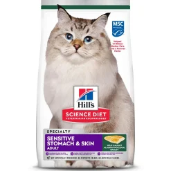 Specialty Sensitive Stomach & Skin Wild Caught Alaskan Pollock & Barley Recipe Adult Cat Food