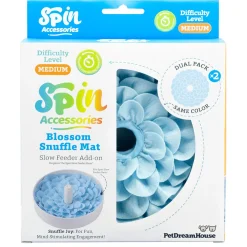 Spin Accessories Medium Level Blue Blossom Snuffle Mat