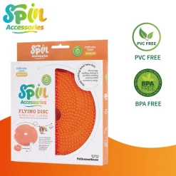 Spin Accessories Medium Level Orange Flying Disc Lick Mat