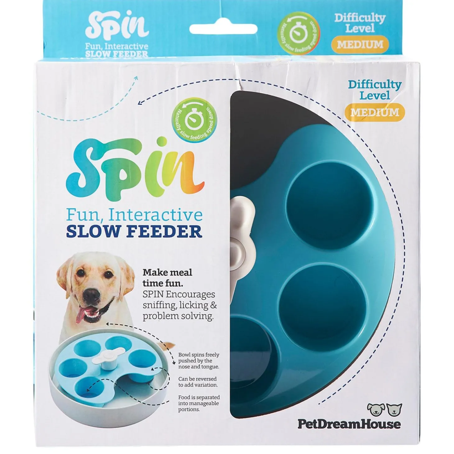 SPIN Interactive Feeder Palette Blue - Medium Level
