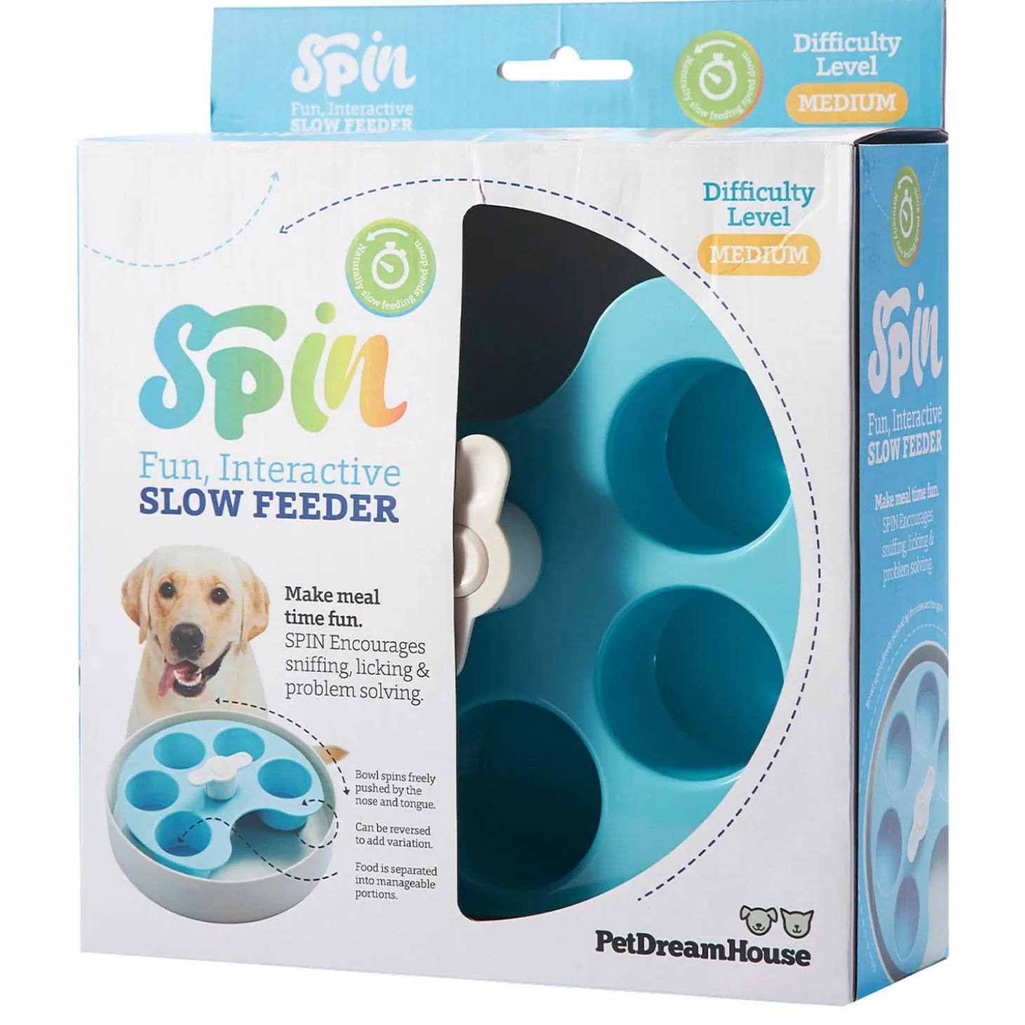 SPIN Interactive Feeder Palette Blue - Medium Level