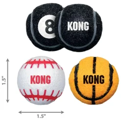 Sport Balls 3 Pack Dog Toys