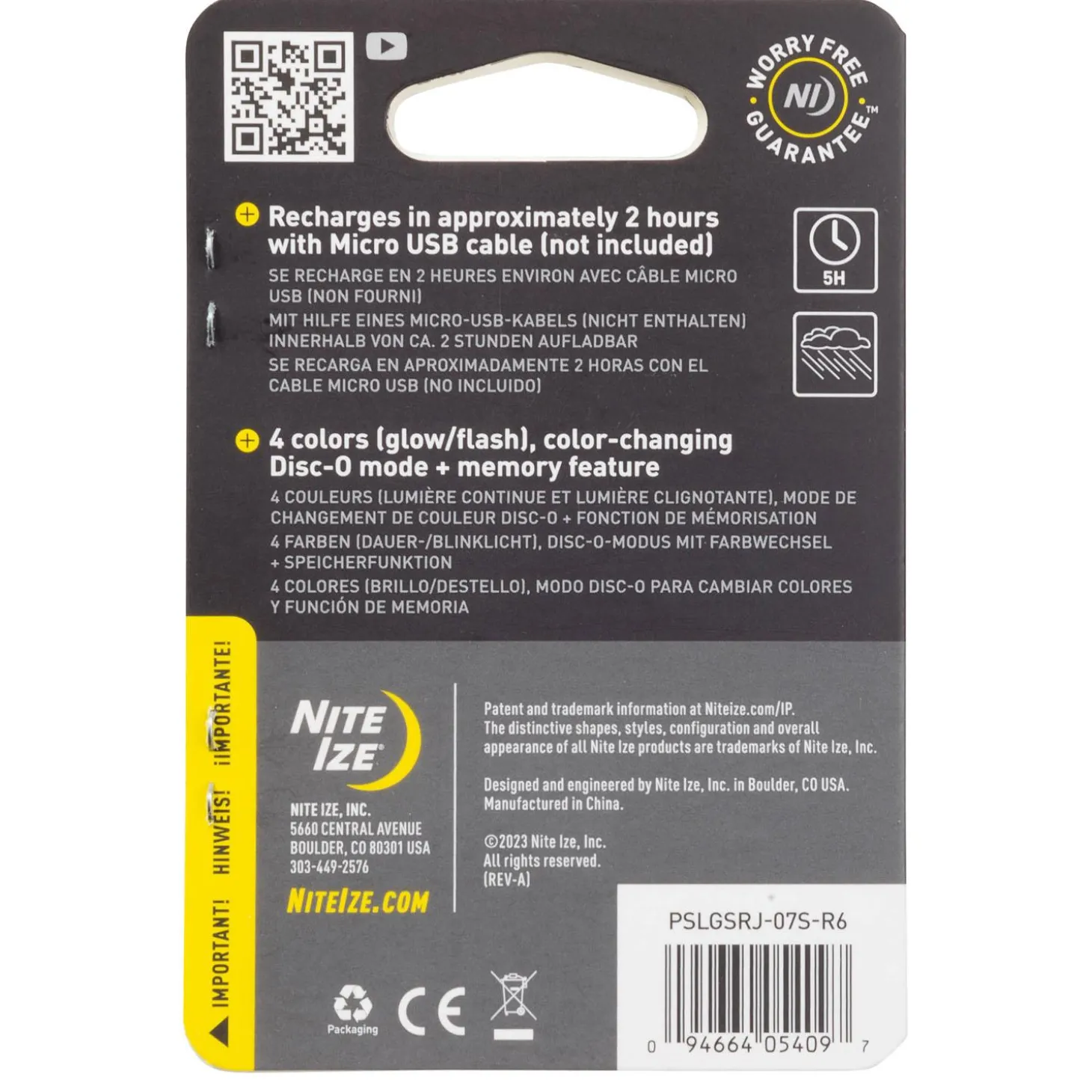 SpotLit Rechargeable Disc-O Tech Collar Light