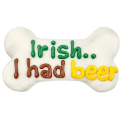 St Paddy's Irish I Had Beer Bone Dog Treat