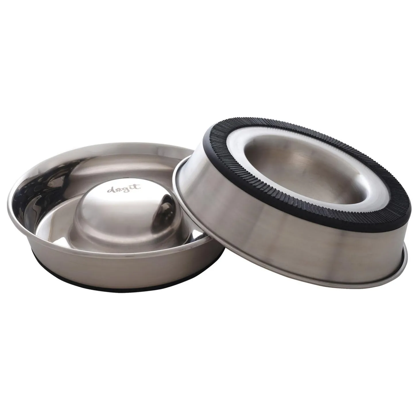 Stainless Steel Non-Skid Slow Feed Dog Bowl