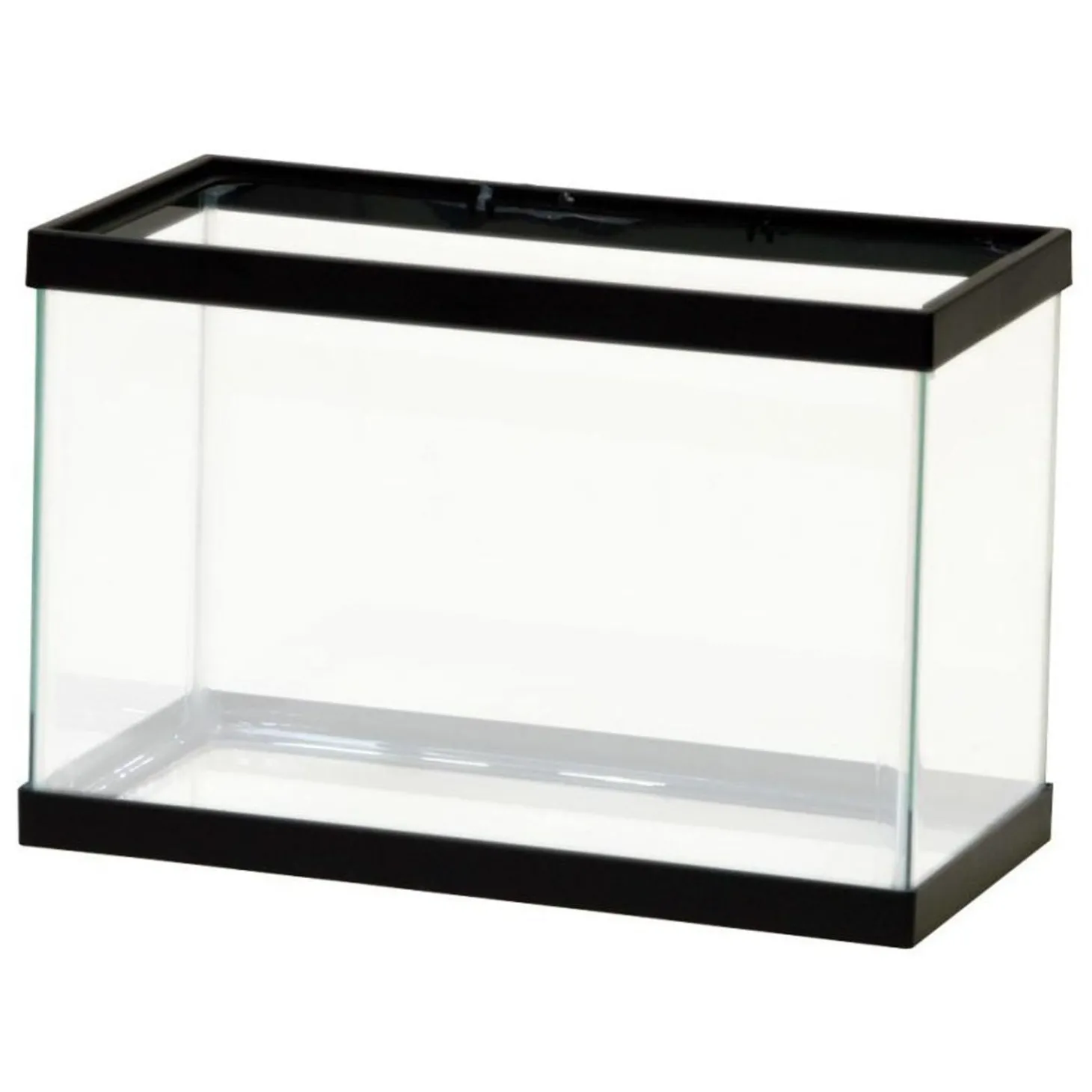 Standard Glass Rectangle Silicone Black Aquarium