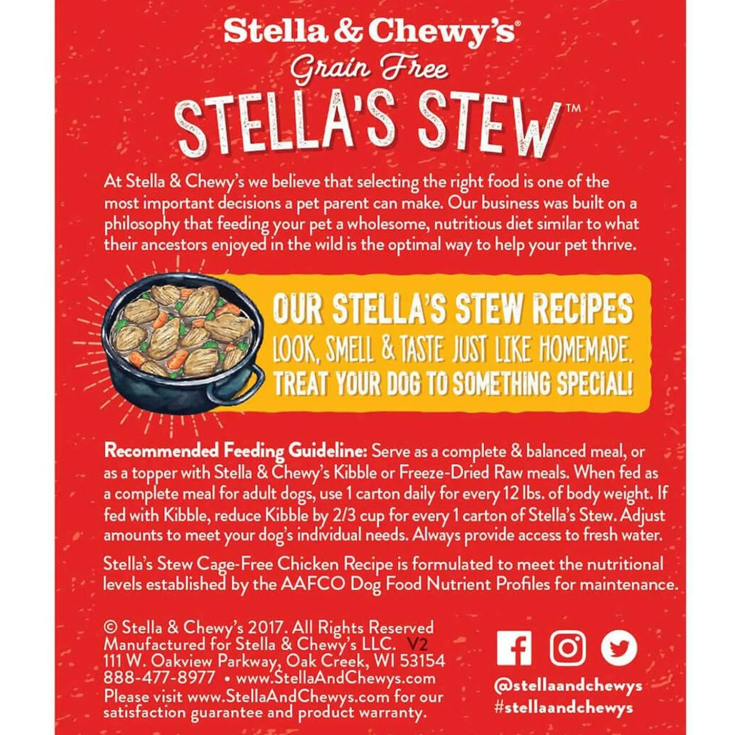 Stella's Stew Cage-Free Chicken Recipe Dog Food