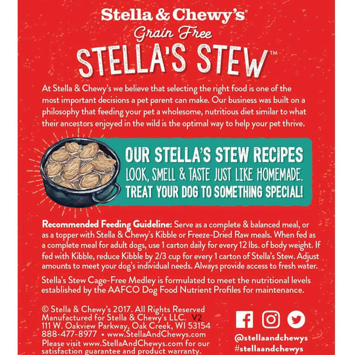Stella's Stew Cage-Free Medley Adult Dog Food