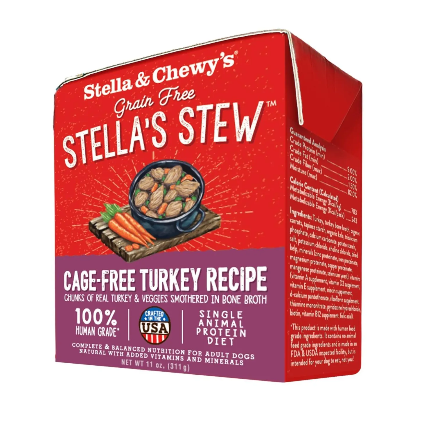 Stella's Stew Cage-Free Turkey Recipe Dog Food