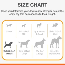 Strong Chew Peanut Butter Flavour Dog Toy