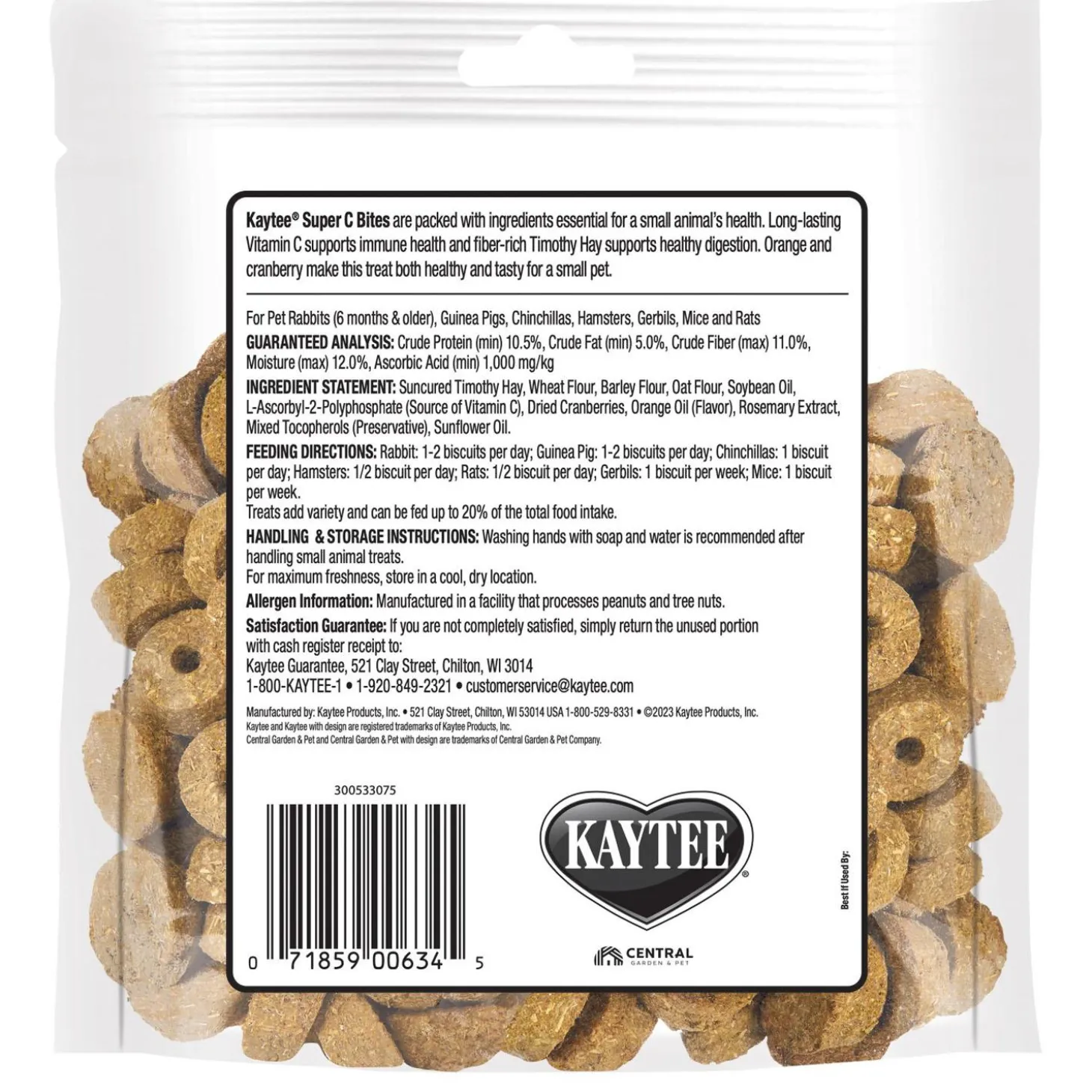 Super C Bites Cranberry & Orange Flavour Small Animal Treats