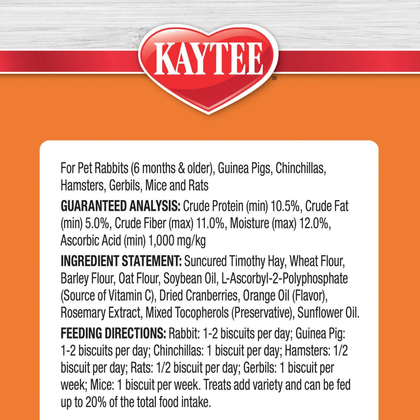 Super C Bites Cranberry & Orange Flavour Small Animal Treats