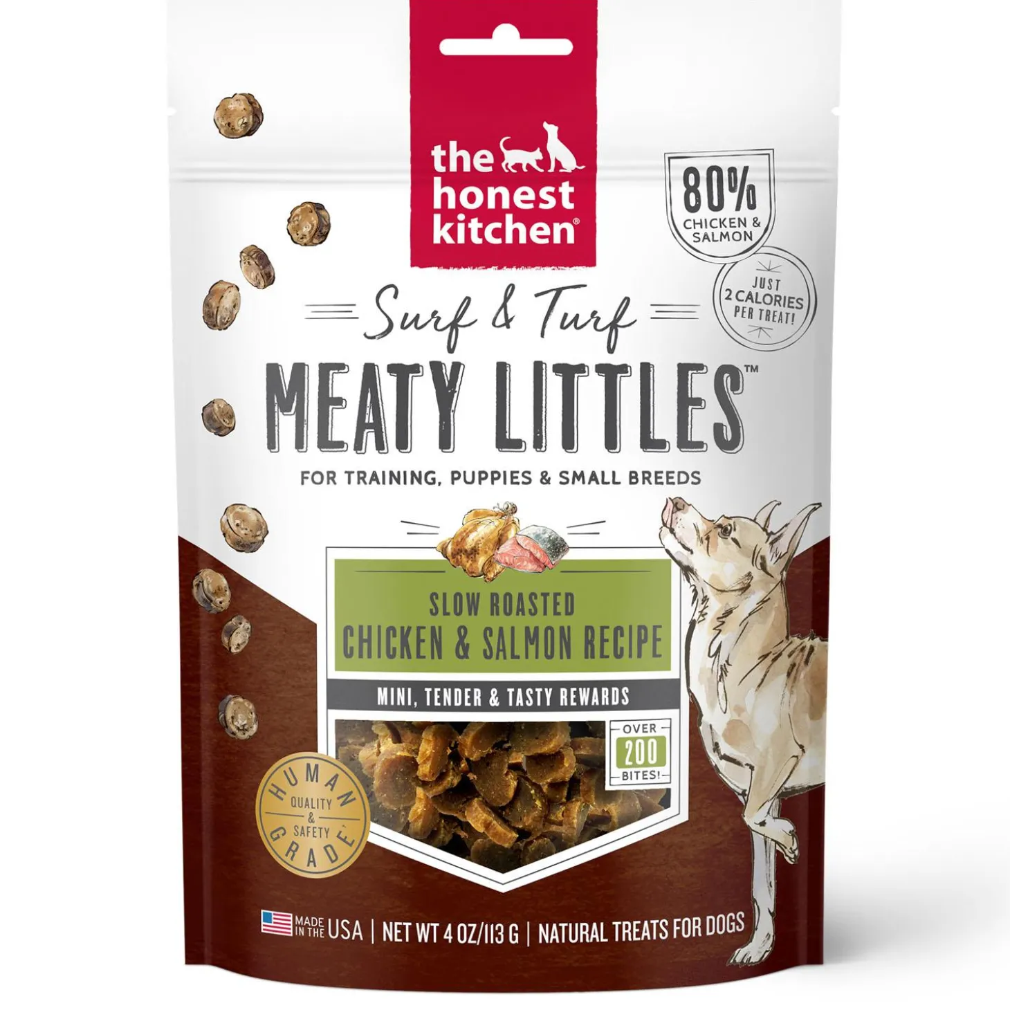 Surf & Turf Meaty Littles Chicken & Salmon Recipe Dog Treats