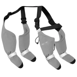 Suspender Long Grey Dog Boots