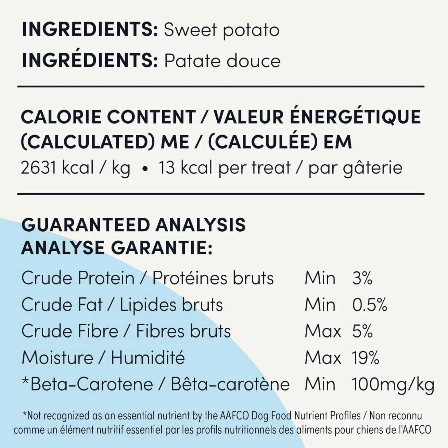 Sweet Potato Fries Dog Treats