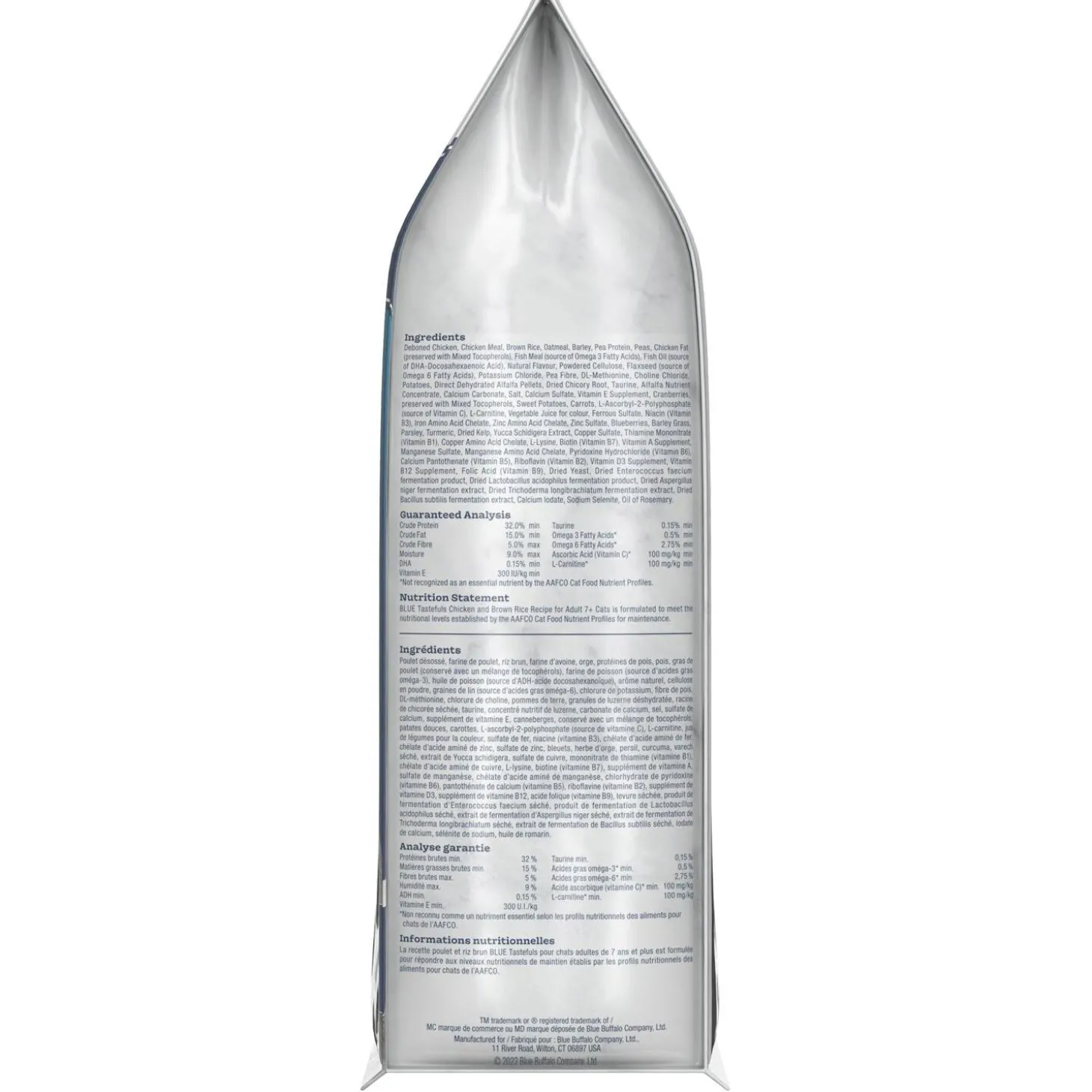 Tastefuls 7+ Chicken & Brown Rice Recipe Senior Cat Food