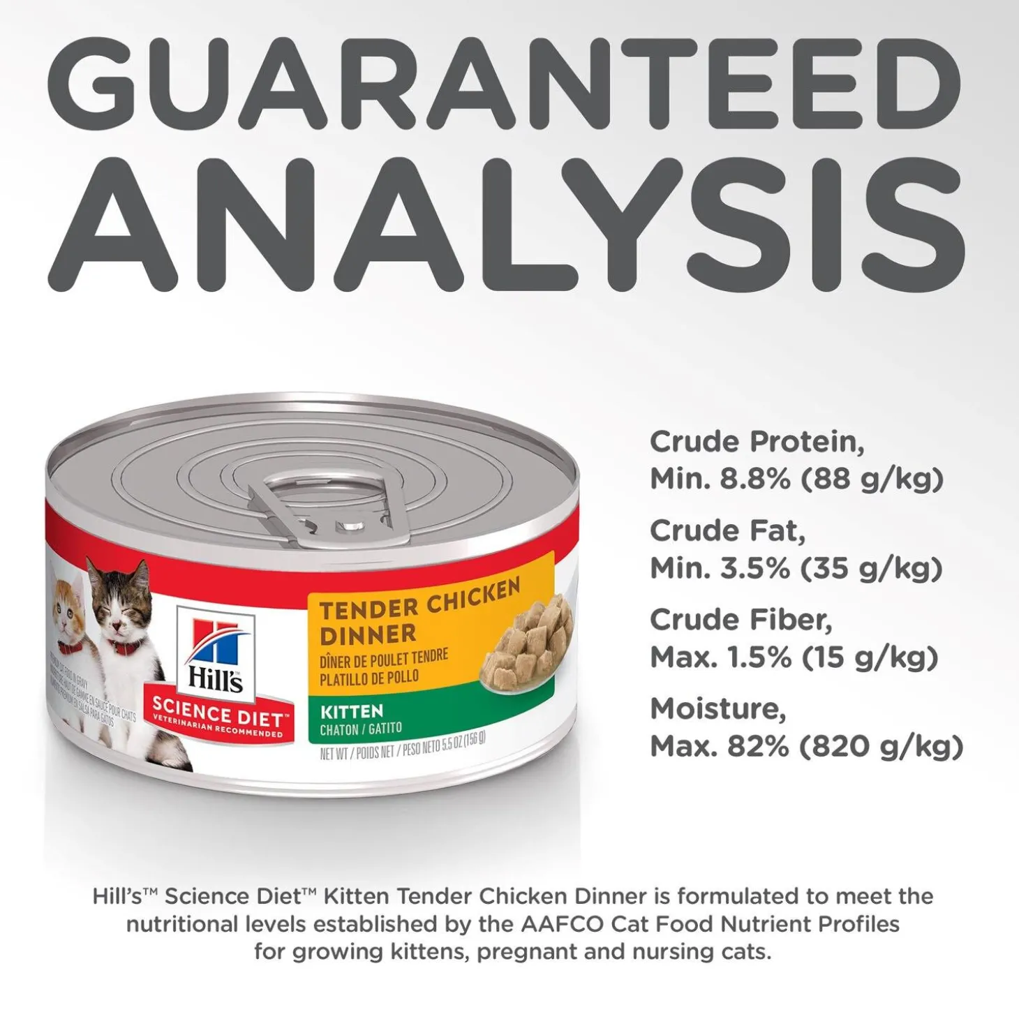 Tender Chicken Dinner Kitten Cat Food