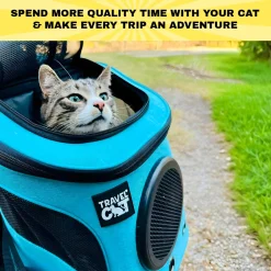 The Fat Cat Blue Backpack