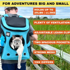 The Fat Cat Blue Backpack