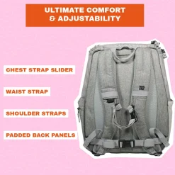 The Navigator Convertible Grey Cat Backpack