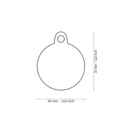 The Queen Circle ID Tag