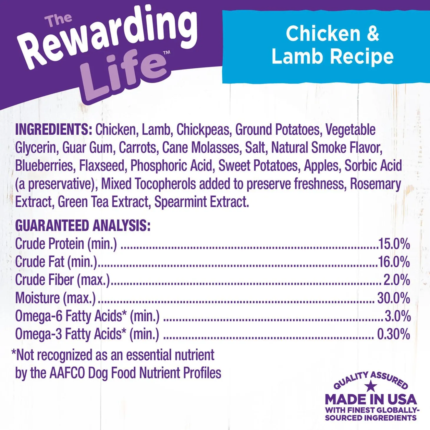 The Rewarding Life Chicken & Lamb Recipe Dog Treats