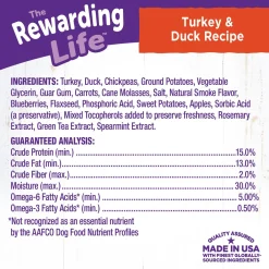 The Rewarding Life Turkey & Duck Recipe Dog Treats